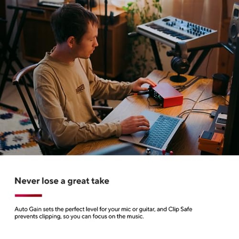 Focusrite Scarlett 4i4 (4° gen.), interfaccia audio USB per musicisti, cantautori e creatori — Registrazioni professionali ad alta fedeltà e tutto il software necessario Focusrite Scarlett 4i4 (4° gen.), interfaccia audio USB per musicisti, cantautori e creatori — Registrazioni professionali ad alta fedeltà e tutto il software necessario