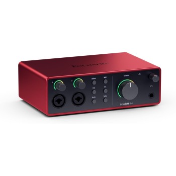 Focusrite Scarlett 4i4 (4° gen.), interfaccia audio USB per musicisti, cantautori e creatori — Registrazioni professionali ad alta fedeltà e tutto il software necessario