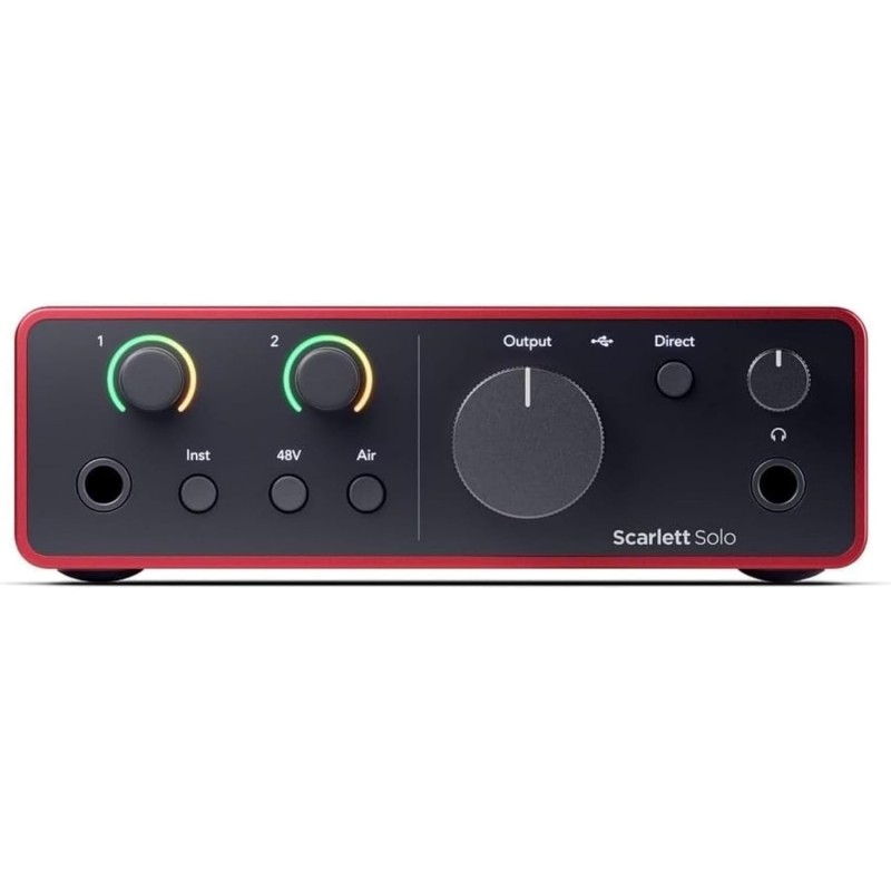 Focusrite Scarlett Solo (4° gen.), interfaccia audio USB per chitarristi, cantanti o produttori - Registrazioni professionali ad alta fedeltà e tutto il software necessario Focusrite Scarlett Solo (4° gen.), interfaccia audio USB per chitarristi, cantanti o produttori - Registrazioni professionali ad alta fedeltà e tutto il software necessario