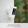 Ring videocamera esterna a batteria (Stick Up Cam) | Telecamera di sorveglianza wifi senza fili per esterno con 1080p HD video, audio bidirezionale, fai-da-te | Ring Home: 30 gg. prova gratuita - Bianco