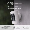 Ring videocamera esterna a batteria (Stick Up Cam) | Telecamera di sorveglianza wifi senza fili per esterno con 1080p HD video, audio bidirezionale, fai-da-te | Ring Home: 30 gg. prova gratuita - Bianco