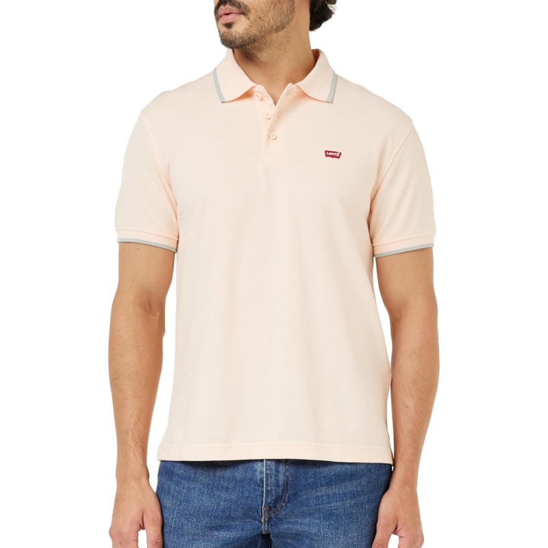 Levi's Housemark Polo T-Shirt Uomo - XS Pale Peach Levi's Housemark Polo T-Shirt Uomo - XS Pale Peach