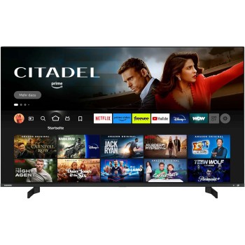 Toshiba 55QF5D63DA QLED 4K Smart Fire TV, TRU Picture, Ultra HD, HDR10, Disney+, Prime, Netflix, Dolby Vision, Dolby Atmos, Sound by Onkyo, Alexa, HDMI 2.1, Bluetooth, Airplay - 55''