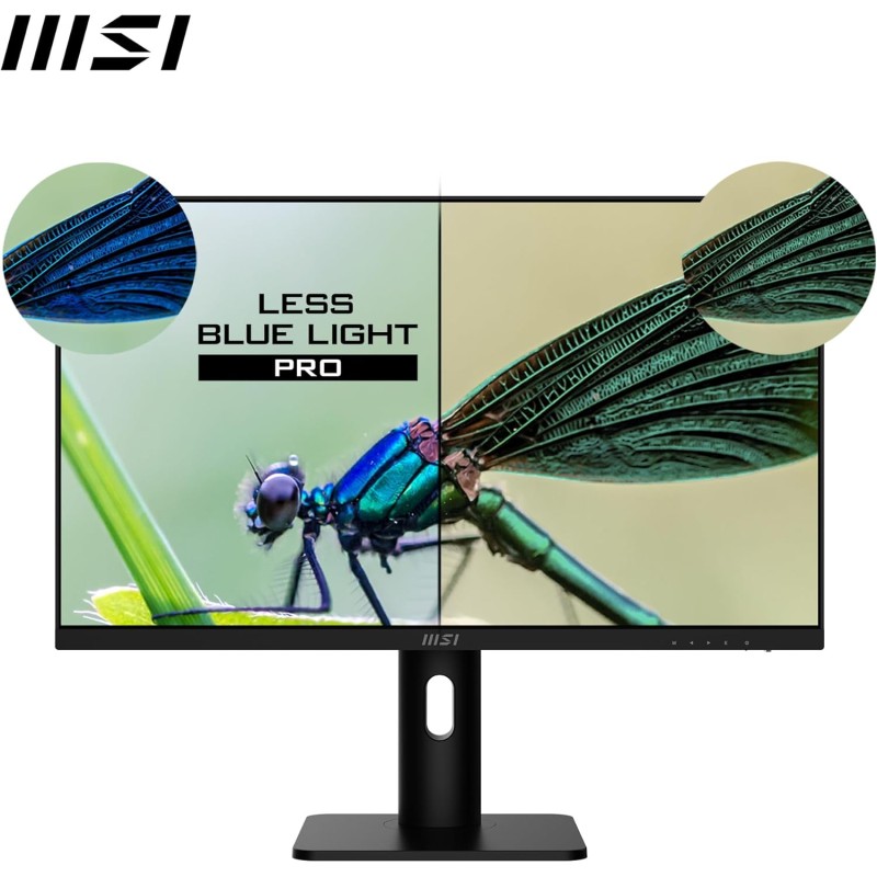 MSI PRO MP273A Monitor 27" FHD, IPS (1920 x 1080), fino a 100 Hz (con HDMI), Schermo Eye-Friendly, VESA 75x75, Altoparlanti integrati, Supporto Display Kit - HDMI 1.4, DP 1.2a, D-Sub - 27" Nero MSI PRO MP273A Monitor 27" FHD, IPS (1920 x 1080), fino a 100 Hz (con HDMI), Schermo Eye-Friendly, VESA 75x75, Altoparlanti integrati, Supporto Display Kit - HDMI 1.4, DP 1.2a, D-Sub - 27" Nero