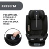 Chicco Unico Evo I-Size, Seggiolino Auto 0-36 Kg, omologato ECE R129/03, Isofix Girevole A 360° E Reclinabile, Gruppo 0+/1/2/3 Da 0 A 12 Anni - Nero