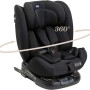 Chicco Unico Evo I-Size, Seggiolino Auto 0-36 Kg, omologato ECE R129/03, Isofix Girevole A 360° E Reclinabile, Gruppo 0+/1/2/3 Da 0 A 12 Anni - Nero