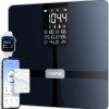 RENPHO Elis 1 Bilancia Pesapersone, Professionale Bilancia Impedenziometrica Bluetooth Bilancia Pesa Persona Digitale con App - Misura Peso Corporeo, Massa Grassa, BMI, Massa Muscolare, Marmo - 280mm/11" Nero-VA