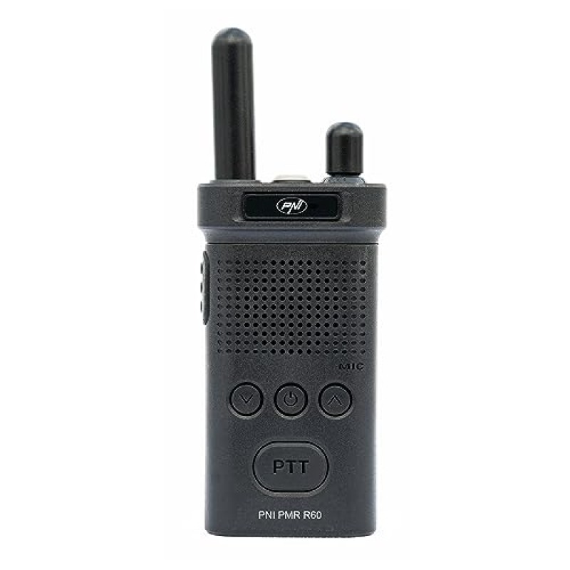 Stazione radio portatile PNI PMR R60 446MHz, 0.5W, Scan, serratura a chiave, SOS, Monitor, batteria 1200mAh