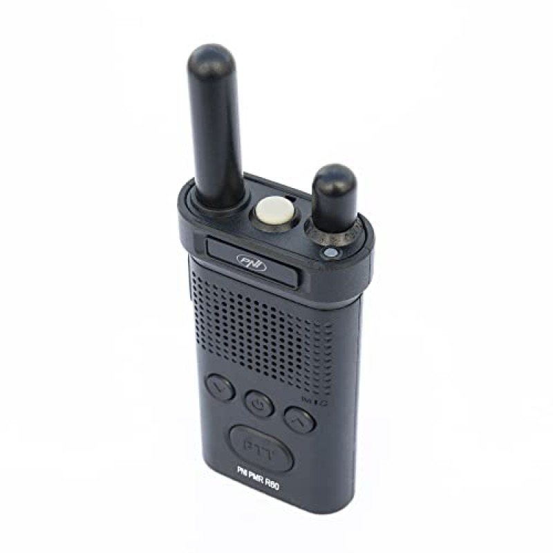 Stazione radio portatile PNI PMR R60 446MHz, 0.5W, Scan, serratura a chiave, SOS, Monitor, batteria 1200mAh