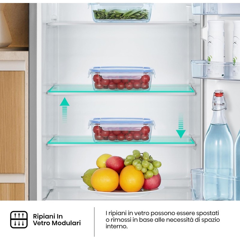 Hisense MTM55205SE Frigorifero Doppia Porta a Libera Installazione Modello 2022, 206 L, Silver, 143.4 x‎ 54.2 x 55 cm - 206 Litri Grigio