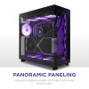 NZXT H6 Flow RGB, CC-H61FB-R1, Case Mid-Tower Compatto a Doppia Camera con Flusso d'Aria, Include 3 Ventole RGB da 120 mm, Pannelli in Vetro Panoramico, Flusso d'Aria ad Alte Prestazioni, Nero - Nero NZXT H6 Flow RGB, CC-H61FB-R1, Case Mid-Tower Compatto a Doppia Camera con Flusso d'Aria, Include 3 Ventole RGB da 120 mm, Pannelli in Vetro Panoramico, Flusso d'Aria ad Alte Prestazioni, Nero - Nero