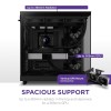 NZXT H6 Flow, CC-H61FB-01, Case Mid-Tower Compatto a Doppia Camera con Flusso d'Aria, Pannelli in Vetro Panoramico, Flusso d'Aria ad Alte Prestazioni, Include 3 Ventole da 120 mm, Nero - Nero / puro piacere NZXT H6 Flow, CC-H61FB-01, Case Mid-Tower Compatto a Doppia Camera con Flusso d'Aria, Pannelli in Vetro Panoramico, Flusso d'Aria ad Alte Prestazioni, Include 3 Ventole da 120 mm, Nero - Nero / puro piacere