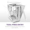 NZXT H6 Flow, CC-H61FW-01, Case Mid-Tower Compatto a Doppia Camera con Flusso d'Aria, Pannelli in Vetro Panoramico, Flusso d'Aria ad Alte Prestazioni, Include 3 Ventole da 120 mm, Bianco - Bianco NZXT H6 Flow, CC-H61FW-01, Case Mid-Tower Compatto a Doppia Camera con Flusso d'Aria, Pannelli in Vetro Panoramico, Flusso d'Aria ad Alte Prestazioni, Include 3 Ventole da 120 mm, Bianco - Bianco