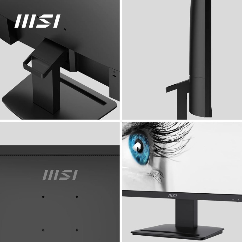MSI PRO MP243X Monitor 24" IPS FHD (1920x1080), 100Hz, 1ms, altoparlanti integrati, Eye-friendly, FreeSync, 1x HDMI e 1x DP, VESA - 24" Nero MSI PRO MP243X Monitor 24" IPS FHD (1920x1080), 100Hz, 1ms, altoparlanti integrati, Eye-friendly, FreeSync, 1x HDMI e 1x DP, VESA - 24" Nero