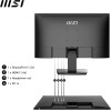 MSI PRO MP243X Monitor 24" IPS FHD (1920x1080), 100Hz, 1ms, altoparlanti integrati, Eye-friendly, FreeSync, 1x HDMI e 1x DP, VESA - 24" Nero MSI PRO MP243X Monitor 24" IPS FHD (1920x1080), 100Hz, 1ms, altoparlanti integrati, Eye-friendly, FreeSync, 1x HDMI e 1x DP, VESA - 24" Nero