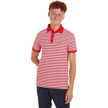 Tommy Hilfiger Uomo Maglietta Polo Maniche Corte 1985 Slim Fit - S Rosso (Primary Red/White) Tommy Hilfiger Uomo Maglietta Polo Maniche Corte 1985 Slim Fit - S Rosso (Primary Red/White)