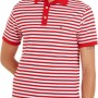 Tommy Hilfiger Uomo Maglietta Polo Maniche Corte 1985 Slim Fit - S Rosso (Primary Red/White)