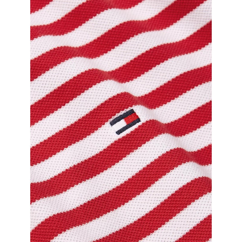 Tommy Hilfiger Uomo Maglietta Polo Maniche Corte 1985 Slim Fit - M Rosso (Primary Red/White) Tommy Hilfiger Uomo Maglietta Polo Maniche Corte 1985 Slim Fit - M Rosso (Primary Red/White)