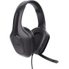 Trust Gaming GXT 415 Zirox Cuffie Gaming Leggere con Driver da 50 mm per PC, Xbox, PS4, PS5, Switch, Mobile, Jack Audio 3.5 mm, Cavo 2m, Cuffie con Microfono Over-Ear - Nero - Nero