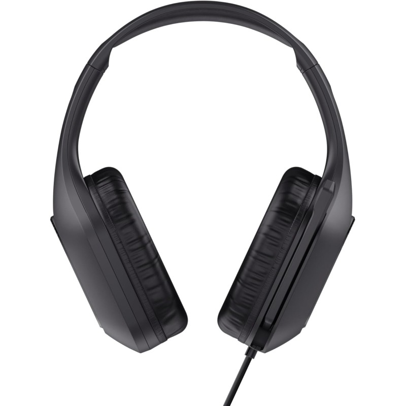 Trust Gaming GXT 415 Zirox Cuffie Gaming Leggere con Driver da 50 mm per PC, Xbox, PS4, PS5, Switch, Mobile, Jack Audio 3.5 mm, Cavo 2m, Cuffie con Microfono Over-Ear - Nero - Nero