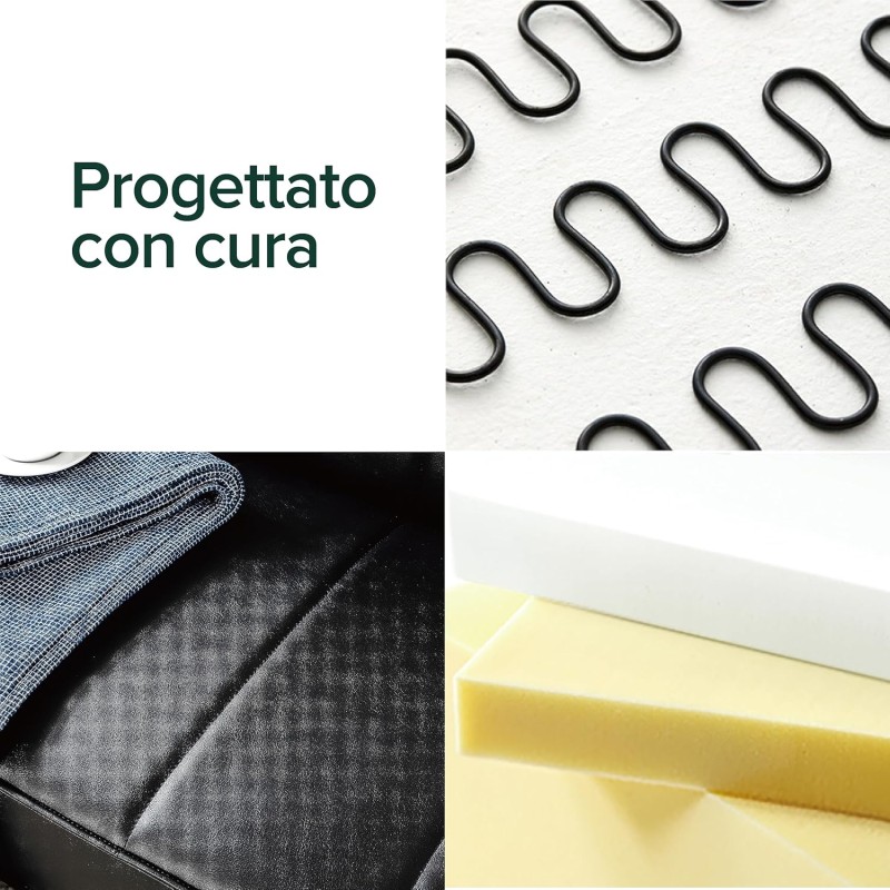 Zinus Quinn Divano letto Clic Clac - Divano letto pieghevole 2 in 1 - Adatto a camere per ospiti e piccoli spazi - PVC nero - Nero Zinus Quinn Divano letto Clic Clac - Divano letto pieghevole 2 in 1 - Adatto a camere per ospiti e piccoli spazi - PVC nero - Nero