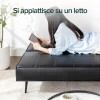 Zinus Quinn Divano letto Clic Clac - Divano letto pieghevole 2 in 1 - Adatto a camere per ospiti e piccoli spazi - PVC nero - Nero Zinus Quinn Divano letto Clic Clac - Divano letto pieghevole 2 in 1 - Adatto a camere per ospiti e piccoli spazi - PVC nero - Nero