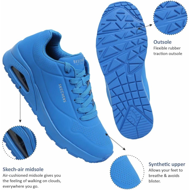 Skechers Uno Stand On Air, Scarpe da Ginnastica Uomo - 39 EU Blue Durabuck Skechers Uno Stand On Air, Scarpe da Ginnastica Uomo - 39 EU Blue Durabuck