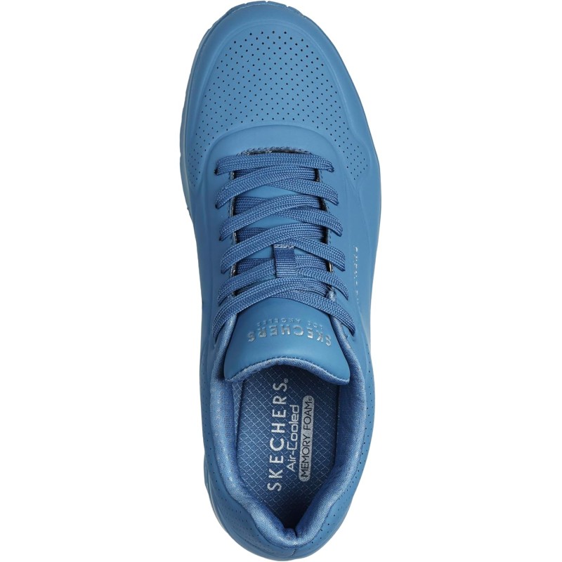 Skechers Uno Stand On Air, Scarpe da Ginnastica Uomo - 48.5 EU Blue Durabuck Mesh Skechers Uno Stand On Air, Scarpe da Ginnastica Uomo - 48.5 EU Blue Durabuck Mesh