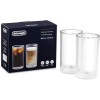 De'Longhi 2 Bicchieri Termici di Vetro a Doppia Parete DLSC325, Vetro Resistente in Borosilicato, Confortevole da Tenere, Senza Condensazione, Lavabile in Lavastoviglie, Capacità 300ml