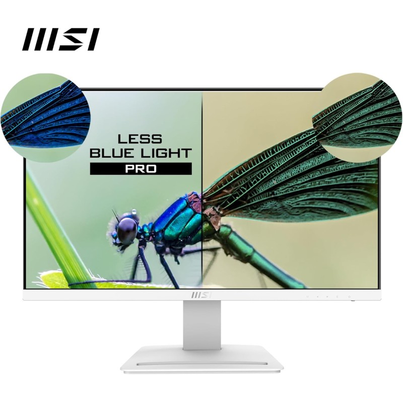 MSI PRO MP243XW Monitor da 23.8" Full HD - Pannello IPS 1920 x 1080, 100 Hz, Schermo eye-friendly, Montabile VESA, Altoparlanti Integrati, Supporto Display Kit, Inclinabile - HDMI 1.4, DP 1.2a - 24" Bianco MSI PRO MP243XW Monitor da 23.8" Full HD - Pannello IPS 1920 x 1080, 100 Hz, Schermo eye-friendly, Montabile VESA, Altoparlanti Integrati, Supporto Display Kit, Inclinabile - HDMI 1.4, DP 1.2a - 24" Bianco