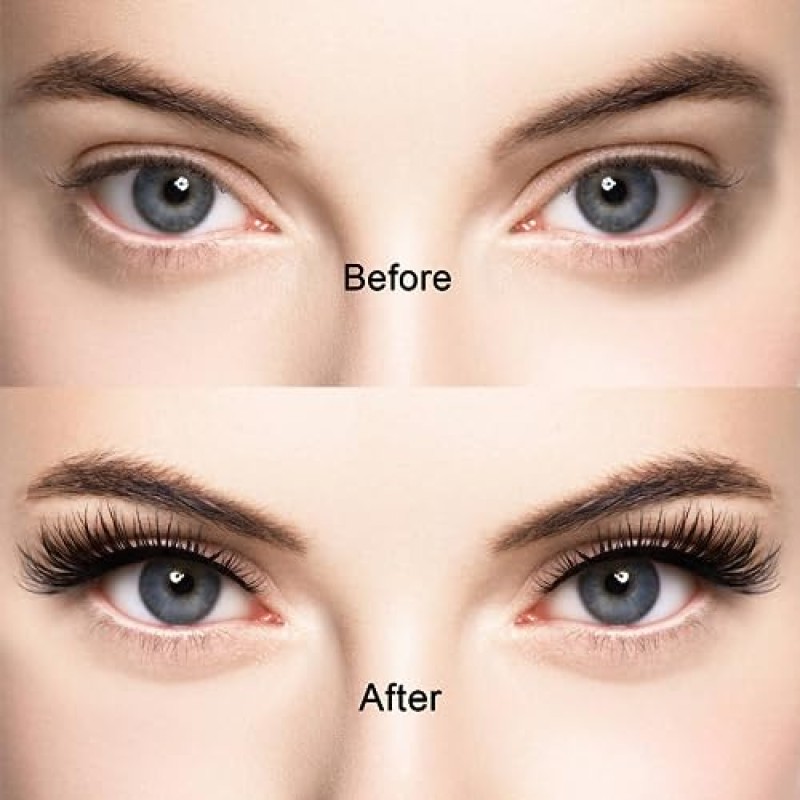 Ciglia Finte Ciuffetti Set, 280 pezzi 9 11 12 13 14 15 16 mm set di ciglia con Pinzetta Extension Ciglia per trucco fai da te lash extensions, Nero - 1 unità (Confezione da 1)