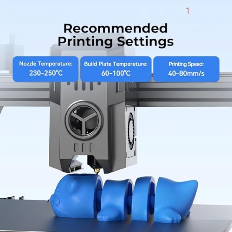 Creality Filamento PETG 1.75mm, Eccellente Flessibilità e Durata, Precisione Dimensionale +/- 0.03mm, 1kg (2,2 libbre) per Stampanti 3D, PETG Grigio - 1KG Grigio Creality Filamento PETG 1.75mm, Eccellente Flessibilità e Durata, Precisione Dimensionale +/- 0.03mm, 1kg (2,2 libbre) per Stampanti 3D, PETG Grigio - 1KG Grigio