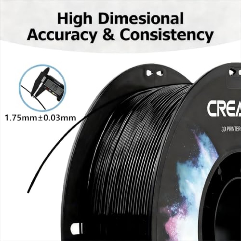 Creality Filamento PETG 1.75mm, Eccellente Flessibilità e Durata, Precisione Dimensionale +/- 0.03mm, 1kg (2,2 libbre) per Stampanti 3D, PETG Grigio - 1KG Grigio Creality Filamento PETG 1.75mm, Eccellente Flessibilità e Durata, Precisione Dimensionale +/- 0.03mm, 1kg (2,2 libbre) per Stampanti 3D, PETG Grigio - 1KG Grigio