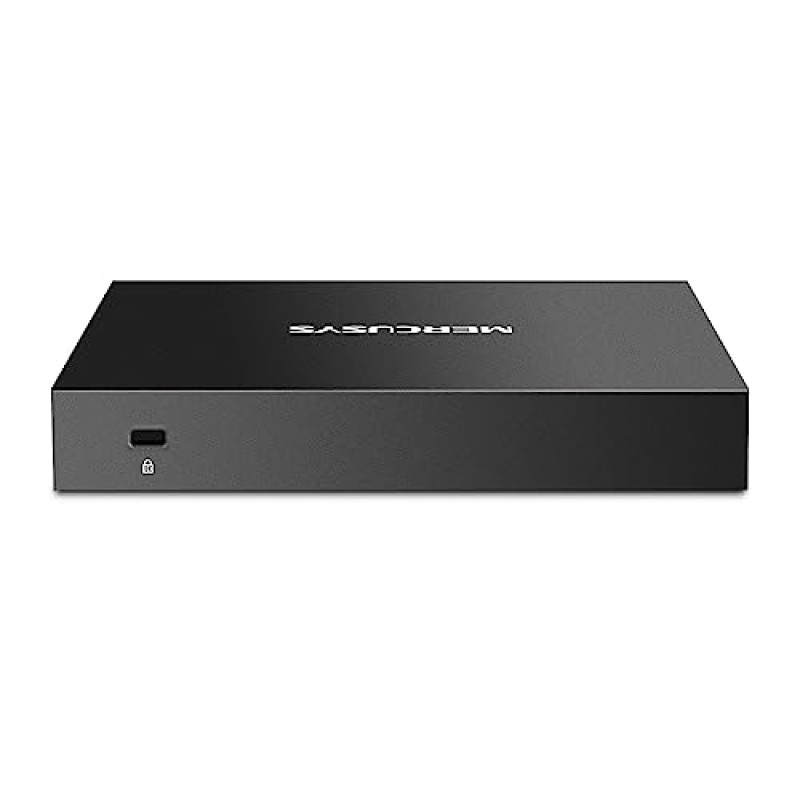 TP-Link Mercusys MS108GS Switch Ethernet 8 Porte Gigabit, Sdoppiatore Ethernet, Switch Gigabit per la Casa e l'Ufficio, Plug e Play, Montaggio Desktop, Cassa in Metallo, Durevole e Silenzioso