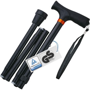 Weinberger Bastone da passeggio telescopico stabile, pieghevole, regolabile in altezza, antiscivolo, confortevole, solo 420 grammi, max. 136 kg, bastone da passeggio da viaggio, 48748, nero Weinberger Bastone da passeggio telescopico stabile, pieghevole, regolabile in altezza, antiscivolo, confortevole, solo 420 grammi, max. 136 kg, bastone da passeggio da viaggio, 48748, nero