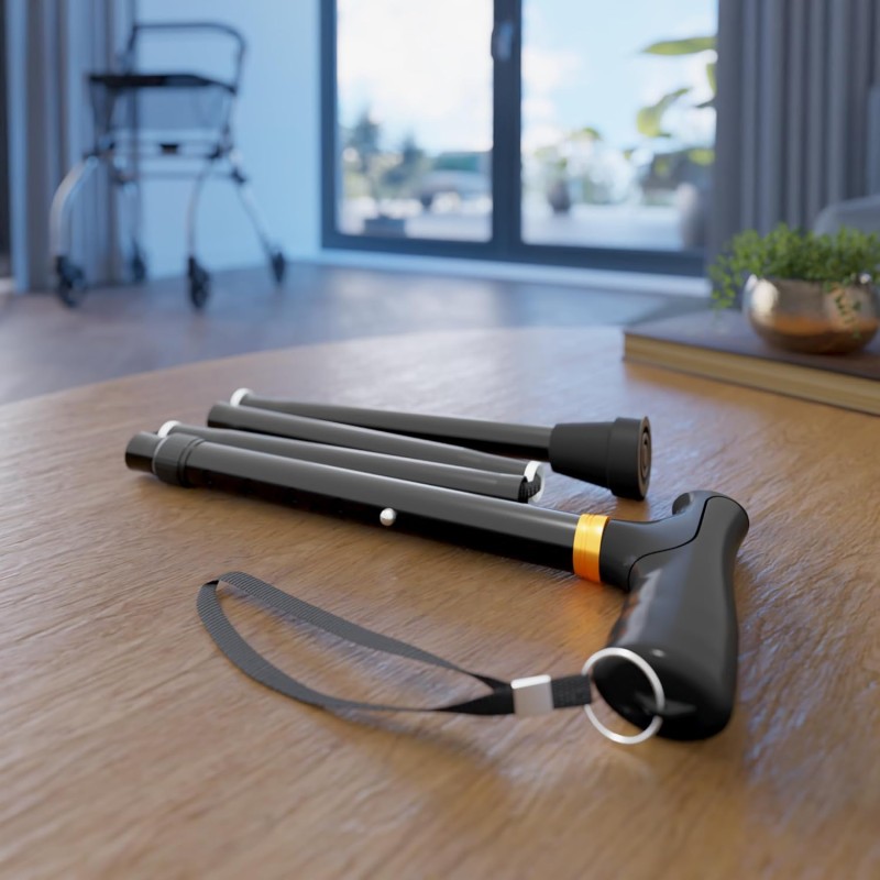 Weinberger Bastone da passeggio telescopico stabile, pieghevole, regolabile in altezza, antiscivolo, confortevole, solo 420 grammi, max. 136 kg, bastone da passeggio da viaggio, 48748, nero Weinberger Bastone da passeggio telescopico stabile, pieghevole, regolabile in altezza, antiscivolo, confortevole, solo 420 grammi, max. 136 kg, bastone da passeggio da viaggio, 48748, nero