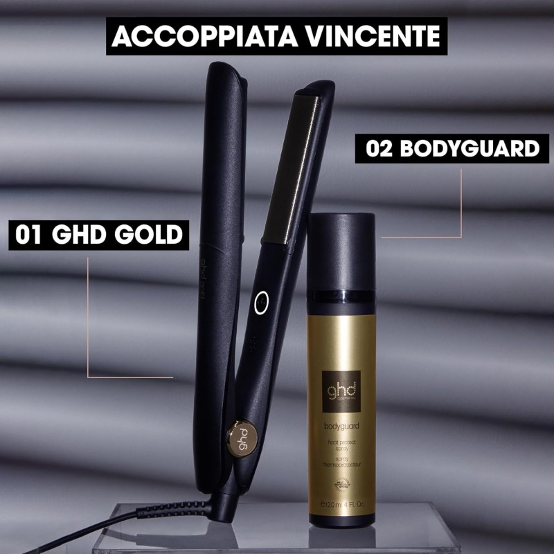 ghd Gold Piastra & Styler Nera – Styling Professionale Avanzato, Capelli Lisci e Morbidi con Maggiore Lucentezza – Per Tutti i Tipi di Capelli ghd Gold Piastra & Styler Nera – Styling Professionale Avanzato, Capelli Lisci e Morbidi con Maggiore Lucentezza – Per Tutti i Tipi di Capelli