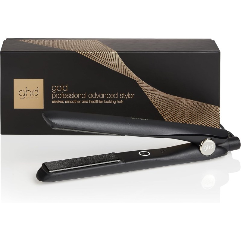 ghd Gold Piastra & Styler Nera – Styling Professionale Avanzato, Capelli Lisci e Morbidi con Maggiore Lucentezza – Per Tutti i Tipi di Capelli ghd Gold Piastra & Styler Nera – Styling Professionale Avanzato, Capelli Lisci e Morbidi con Maggiore Lucentezza – Per Tutti i Tipi di Capelli