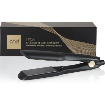 ghd Max Piastra & Styler a Lamelle Ampie – Lamelle Extra Large per Styling Rapido, Maggiore Lucentezza, Senza Crespo – Per Capelli Lunghi, Spessi o Ricci