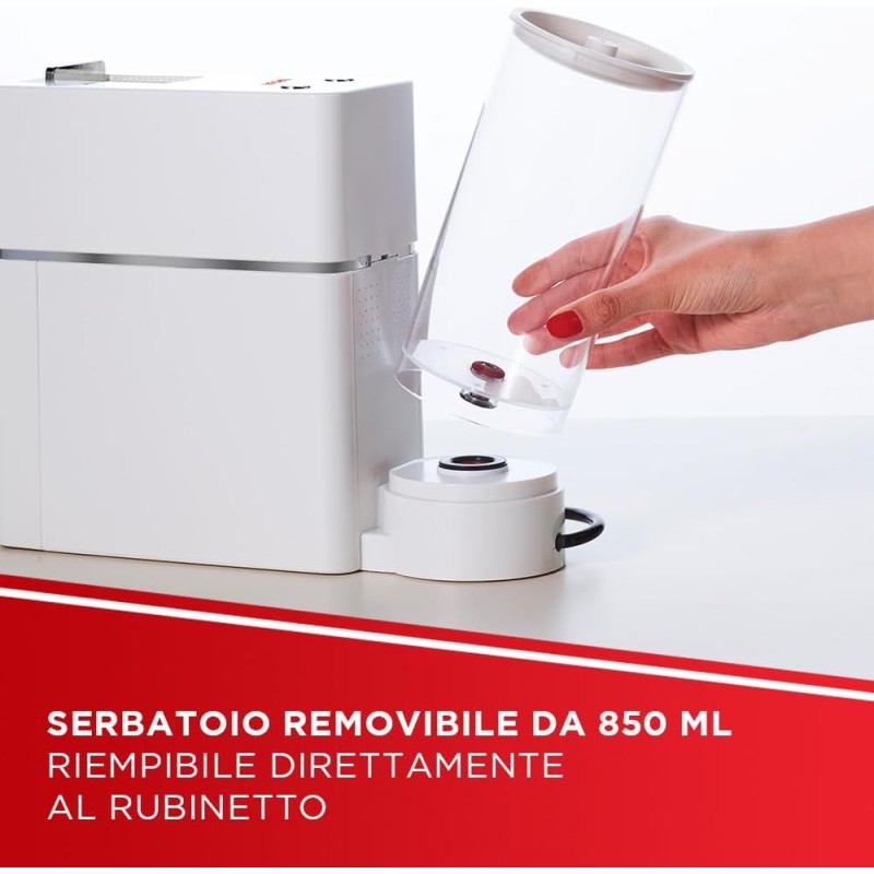 Polti Coffea S15W, Macchina per Caffè Espresso, Compatibile con Cialde E.S.E. 44 mm, Serbatoio 0.85L, Pressione Pompa 19 bar, Bianco - Bianco