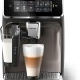 PHILIPS Serie 3300 Macchina da caffè automatica - 6 tipi di bevande, Display touch screen a colori, LatteGo, SilentBrew, Macinacaffè in ceramica al 100%, Filtro AquaClean. Cromato nero (EP3347/90) - 6 bevande Cromo Nero