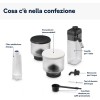 De'Longhi Rivelia Perfetto EXAM440.55.W Macchina da Caffè Automatica, Chicchi Macinati al Momento, Portachicchi Intercambiabile, Caraffa Montalatte Automatica, Display Touch a Colori, 1450W, Bianca - Arctic White De'Longhi Rivelia Perfetto EXAM440.55.W Macchina da Caffè Automatica, Chicchi Macinati al Momento, Portachicchi Intercambiabile, Caraffa Montalatte Automatica, Display Touch a Colori, 1450W, Bianca - Arctic White