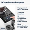 De'Longhi Rivelia Perfetto EXAM440.55.W Macchina da Caffè Automatica, Chicchi Macinati al Momento, Portachicchi Intercambiabile, Caraffa Montalatte Automatica, Display Touch a Colori, 1450W, Bianca - Arctic White De'Longhi Rivelia Perfetto EXAM440.55.W Macchina da Caffè Automatica, Chicchi Macinati al Momento, Portachicchi Intercambiabile, Caraffa Montalatte Automatica, Display Touch a Colori, 1450W, Bianca - Arctic White