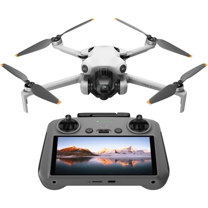 DJI Mini 4 Pro (con DJI RC 2), mini drone pieghevole per adulti con fotocamera in 4K, meno di 249 g, autonomia di volo di 34 min, trasmissione video di 20 km, rilevamento ostacoli omnidirezionale, C0 DJI Mini 4 Pro (con DJI RC 2), mini drone pieghevole per adulti con fotocamera in 4K, meno di 249 g, autonomia di volo di 34 min, trasmissione video di 20 km, rilevamento ostacoli omnidirezionale, C0
