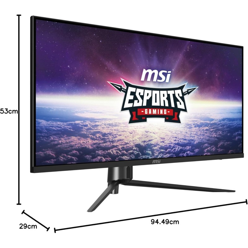 MSI MAG401QR Monitor gaming 40" UWQHD - Pannello IPS 3440 x 1440, 155 Hz / 1ms, VESA - DisplayPort 1.4a & HDMI 2.0 & Porta Type C, Nero - 155 Hz MSI MAG401QR Monitor gaming 40" UWQHD - Pannello IPS 3440 x 1440, 155 Hz / 1ms, VESA - DisplayPort 1.4a & HDMI 2.0 & Porta Type C, Nero - 155 Hz