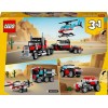 LEGO Creator 31146 3 in 1 Helicopter Truck, Games for Children and Girls from 7 Years, Rebuildable Toy Truck in Plane, Tanker or Racing Car and SUV, Birthday Gift Idea