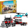 LEGO Creator 31146 3 in 1 Helicopter Truck, Games for Children and Girls from 7 Years, Rebuildable Toy Truck in Plane, Tanker or Racing Car and SUV, Birthday Gift Idea