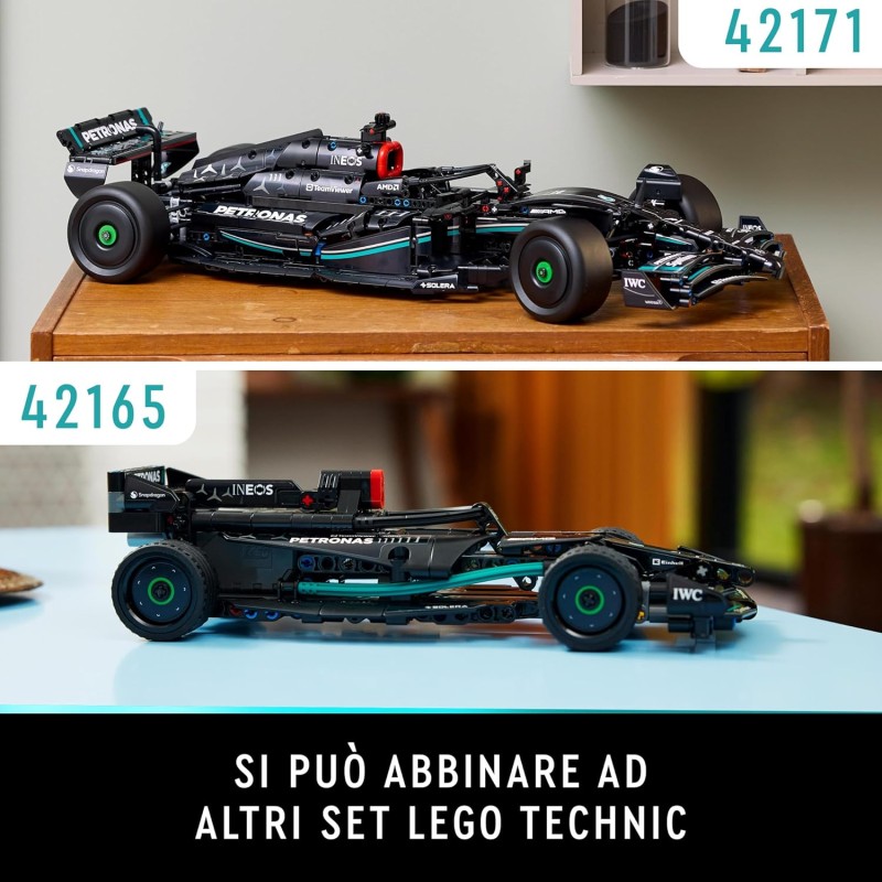 LEGO Technic Mercedes-AMG F1 W14 E Performance, Modellino da Costruire di Auto da Corsa per Adulti, Macchina in Scala 1:8, Kit Modellismo Supercar, Idea Regalo per Lui, Lei, Marito o Moglie 42171