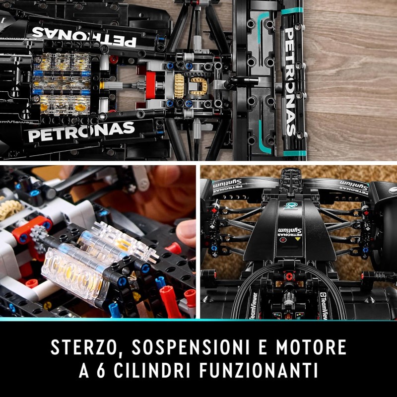 LEGO Technic Mercedes-AMG F1 W14 E Performance, Modellino da Costruire di Auto da Corsa per Adulti, Macchina in Scala 1:8, Kit Modellismo Supercar, Idea Regalo per Lui, Lei, Marito o Moglie 42171