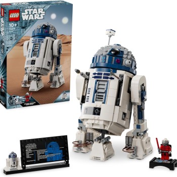 LEGO Star Wars 75379 R2-D2 - Building Toy - Display Droid Figure with Rotating Head, Periscope and Tools - Includes a Darth Malek Minifigure - Gift for Children from 10 Years